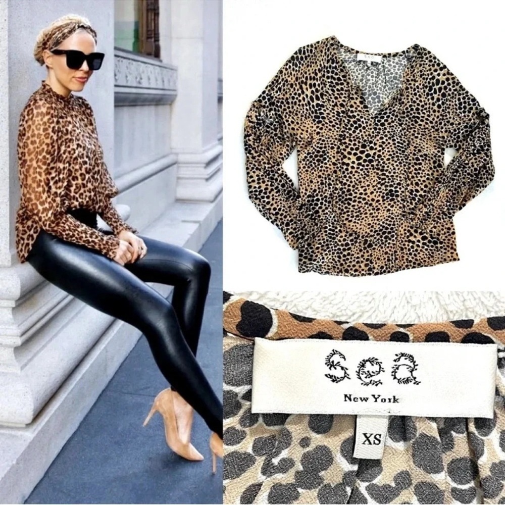 Sea New York Animal Print Blouse